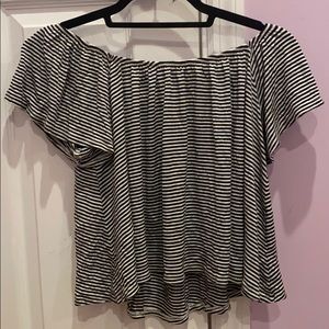 A black and white striped shirt